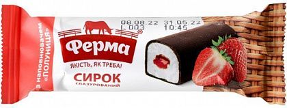 Сирок глазурований "Ферма" полуниця 36 г 15%