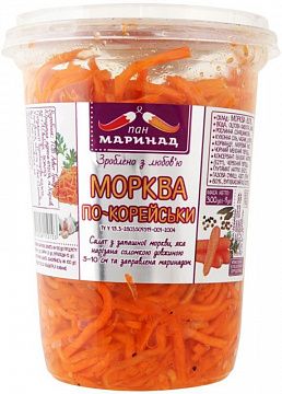 Морква "Пан маринад" по-корейськи стакан 300 г