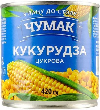 Кукурудза "Чумак" цукрова 420 г з/б