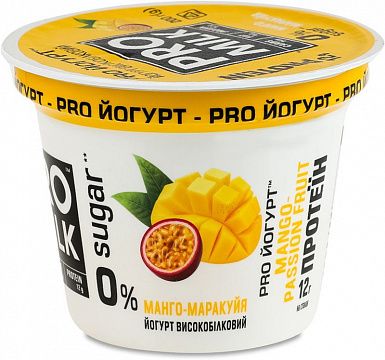 Йогурт "Pro Milk" високобілковий манго-маракуйя 200 г 3%