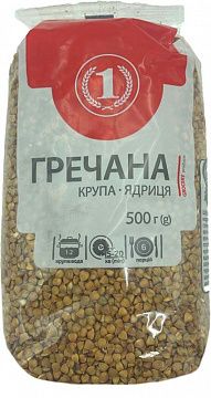 Крупа ТМ "1" гречана ядриця 500 г