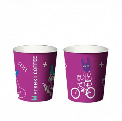 Стакан "Fishki Coffee" 110 мл 50 шт - замовити оптом