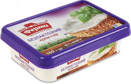 Крем-сир "Ферма" безлактозний 160 г 40%