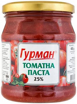 Томатна паста "Гурман" твіст 465 г 25%