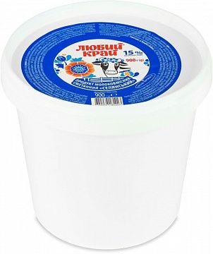 Сметанний продукт "Любий край" 15% 900 г