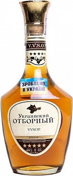 Коньяк "Український відбірний" ординарний VVSOP 5 зірочок 0,5 л 40%