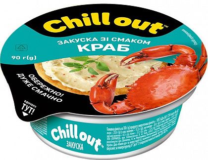 Закуска зі смаком крабу "Chill out" стакан 90 г 23%