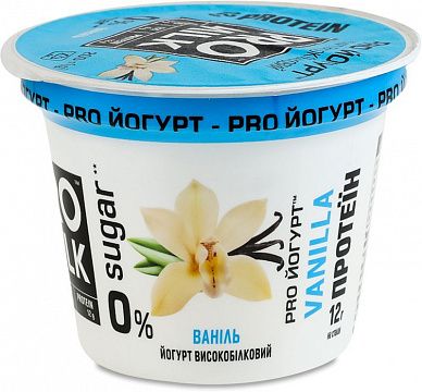 Йогурт "Pro Milk" високобілковий ваніль 200 г 3%