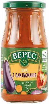 Ікра "Верес" З баклажанів Екстра 500 г